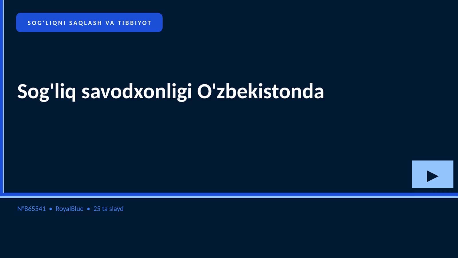Sog'liq savodxonligi O'zbekistonda