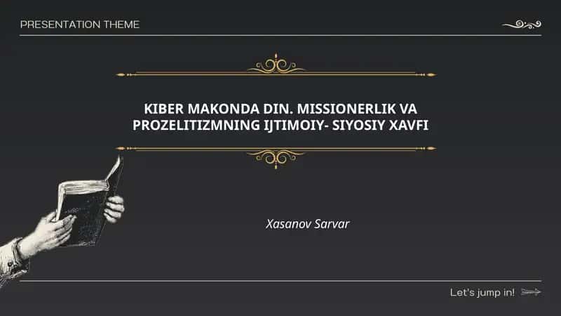 KIBER MAKONDA DIN. MISSIONERLIK VA PROZELITIZMNING IJTIMOIY- SIYOSIY XAVFI