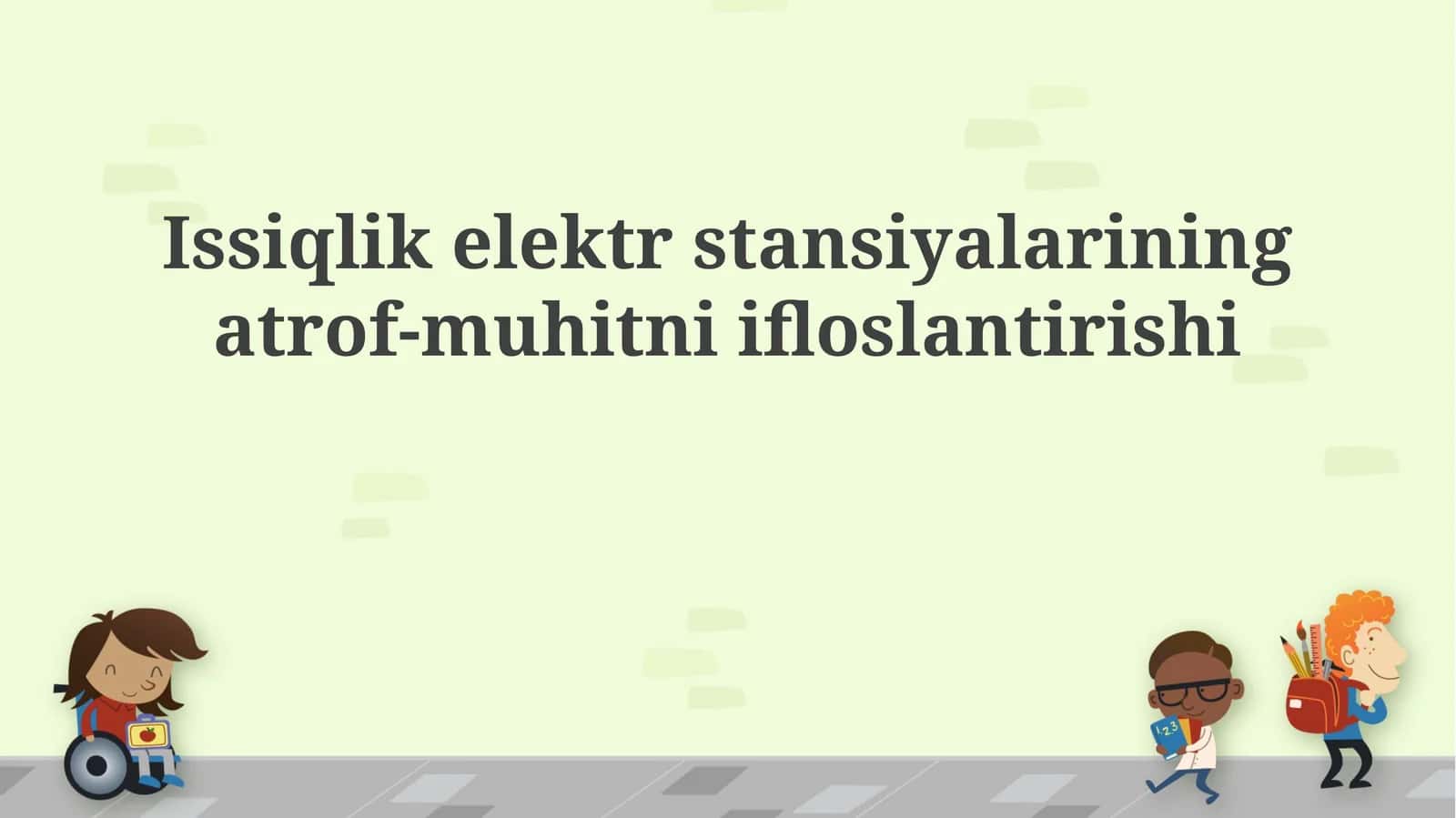 Issiqlik elektr stansiyalarining atrof-muhitni ifloslantirishi