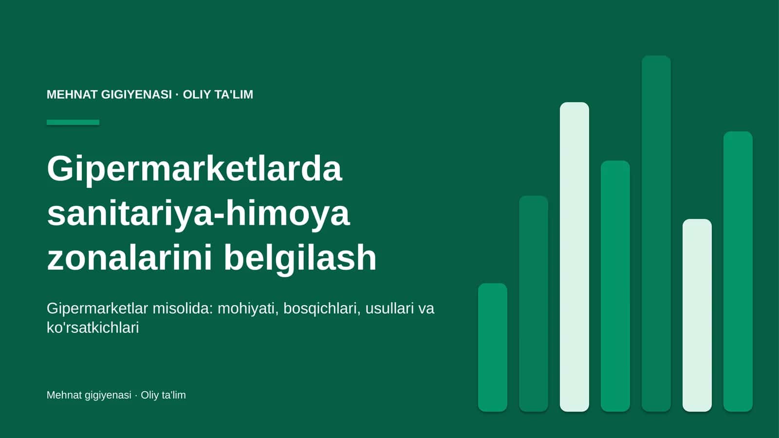 Gipermarketlarda sanitariya-himoya zonalarini belgilash