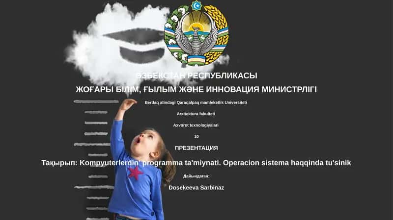 Kompyuterlerdin' programma ta'miynati. Operacion sistema