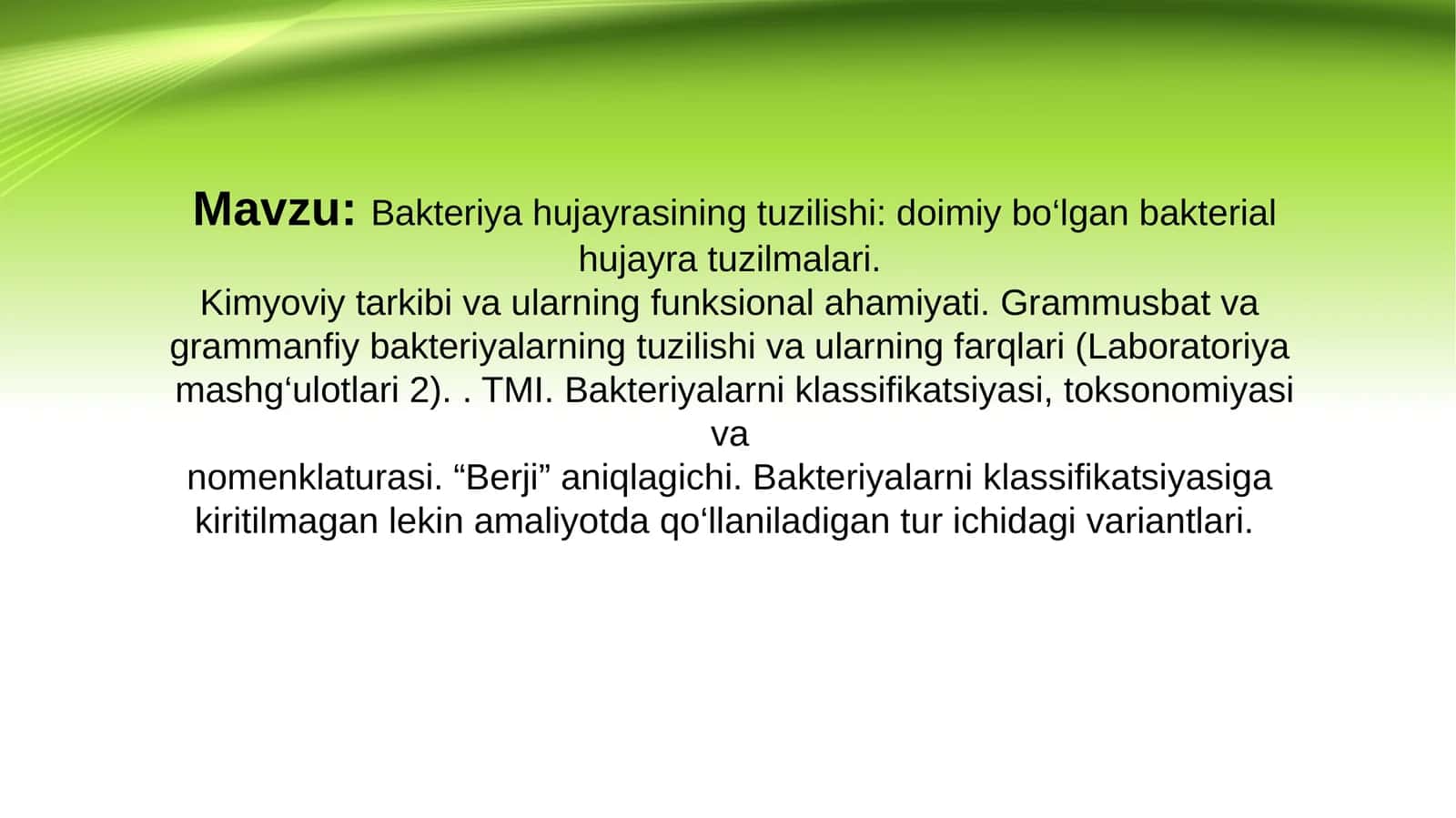 Bakteriya hujayrasining tuzilishi: doimiy bo‘lgan bakterial hujayra tuzilmalari