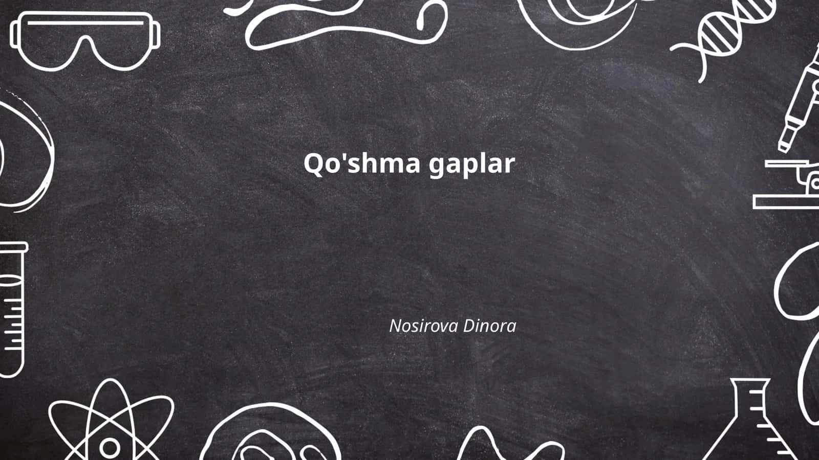 Qo'shma gaplar
