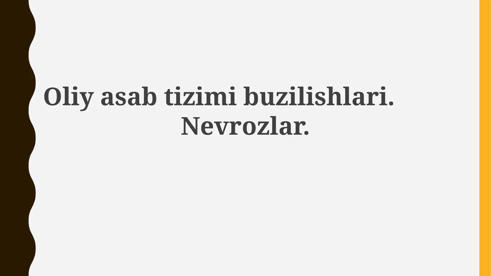 Nevrozlar: Ta'rif, turlari va klinik ko'rinishlari