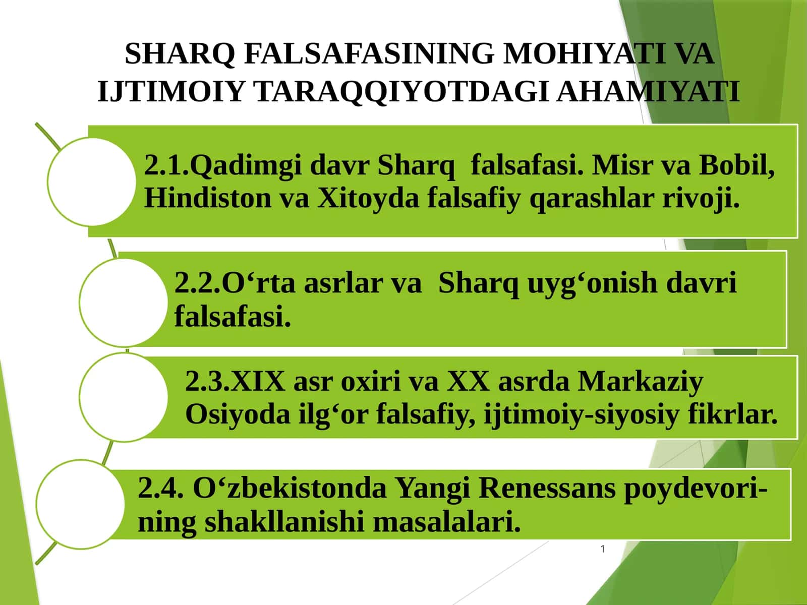 SHARQ FALSAFASINING MOHIYATI VA IJTIMOIY TARAQQIYOTDAGI AHAMIYATI