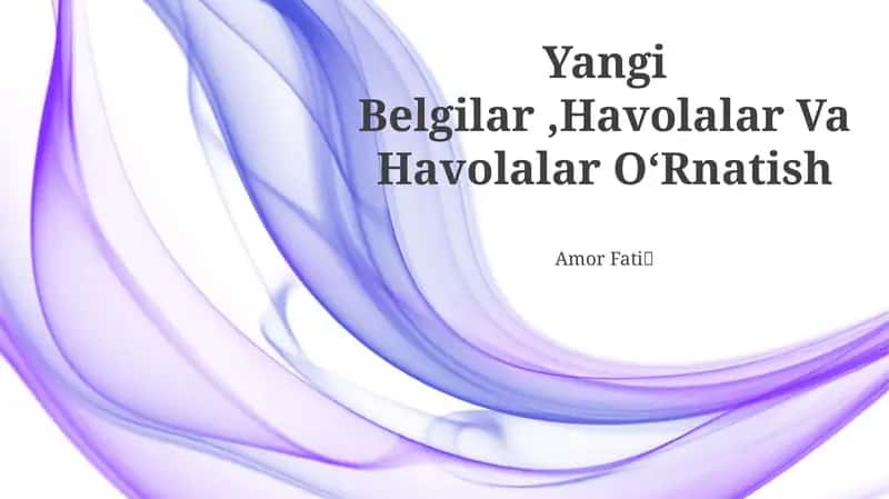 Yangi Belgilar, Havolalar Va Havolalar OʻRnatish