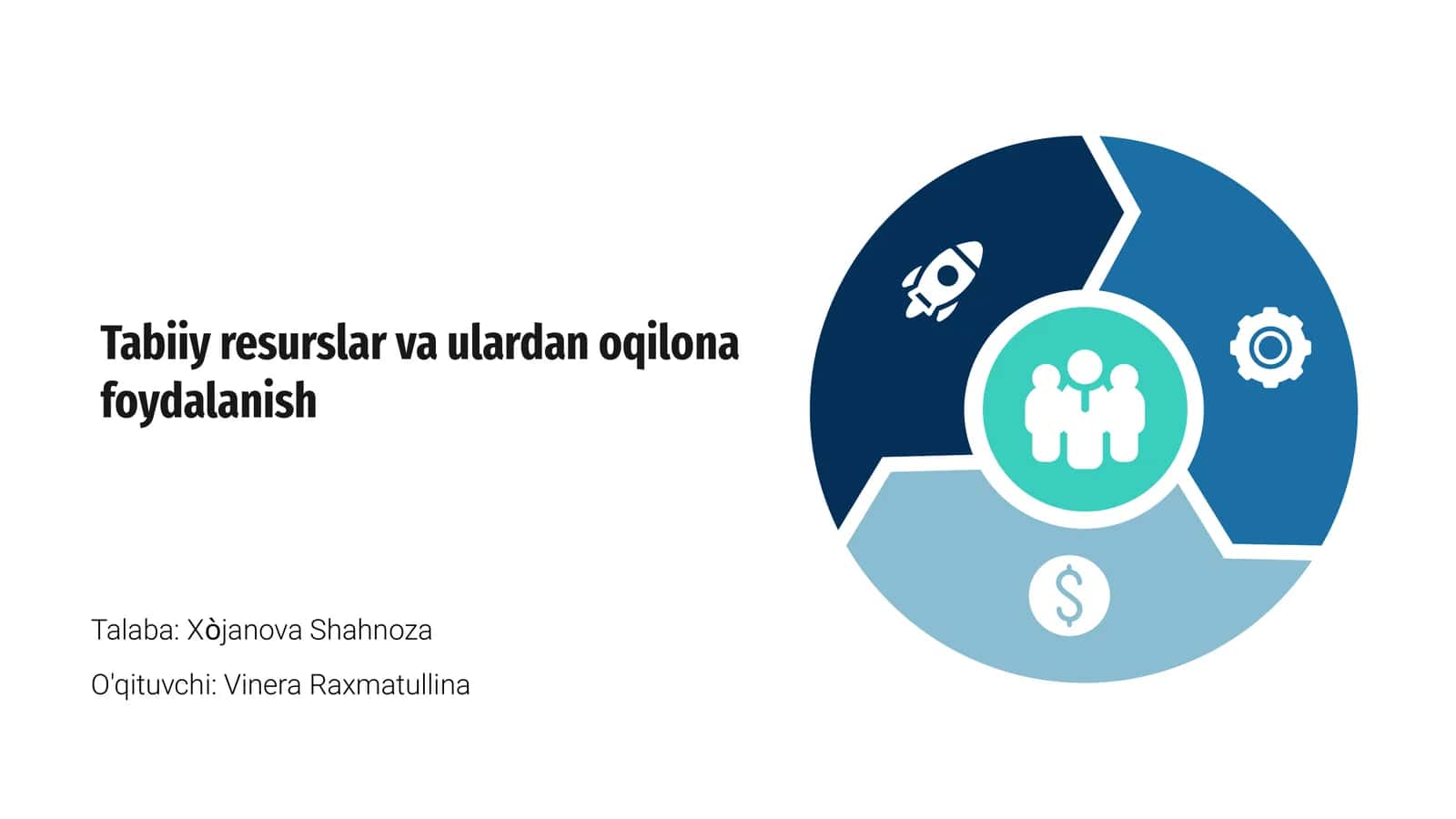 Tabiiy resurslar va ulardan oqilona foydalanish
