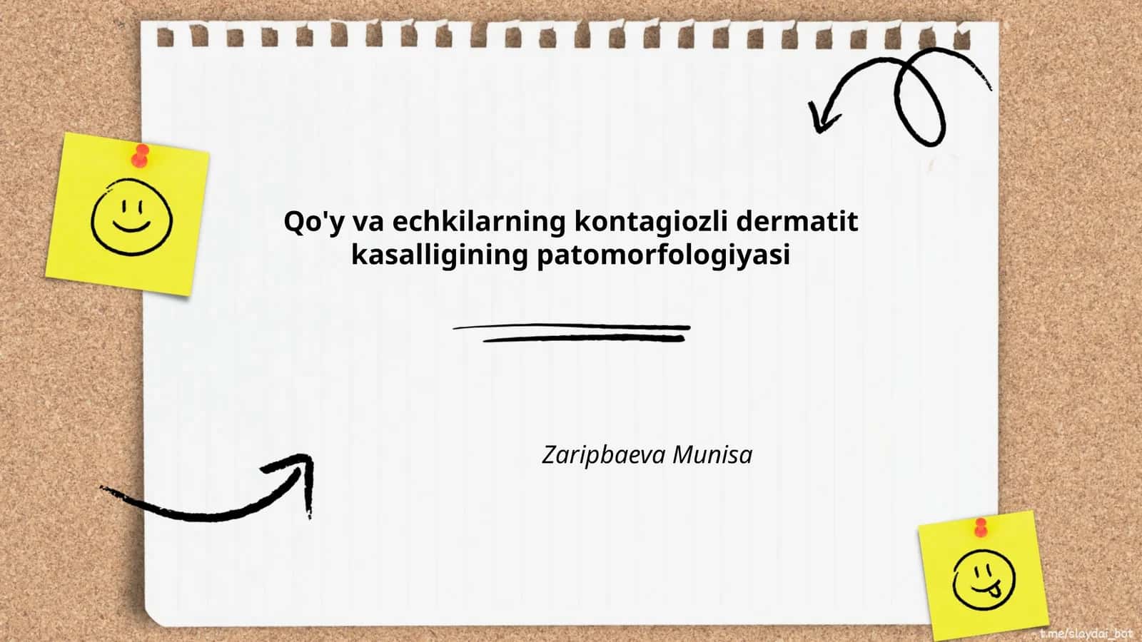 Qo'y va echkilarning kontagiozli dermatit kasalligining patomorfologiyasi