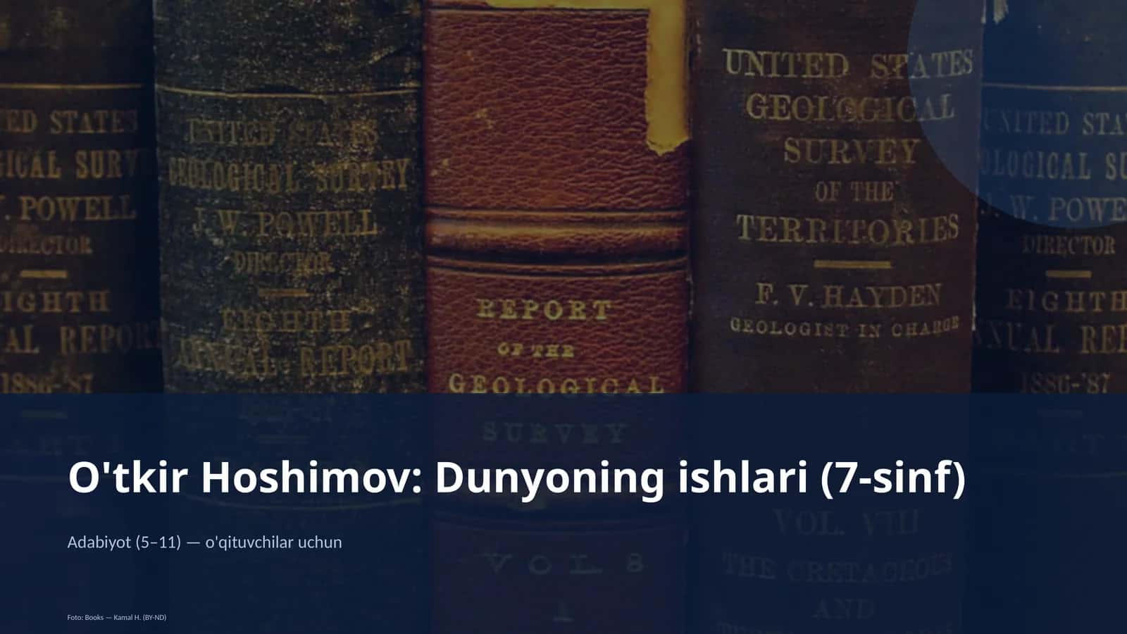 O'tkir Hoshimov: Dunyoning ishlari (7-sinf)
