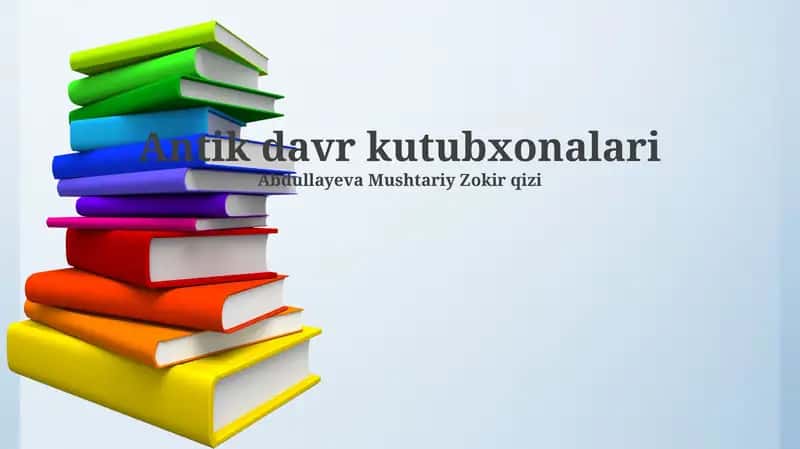 Antik davr kutubxonalari
