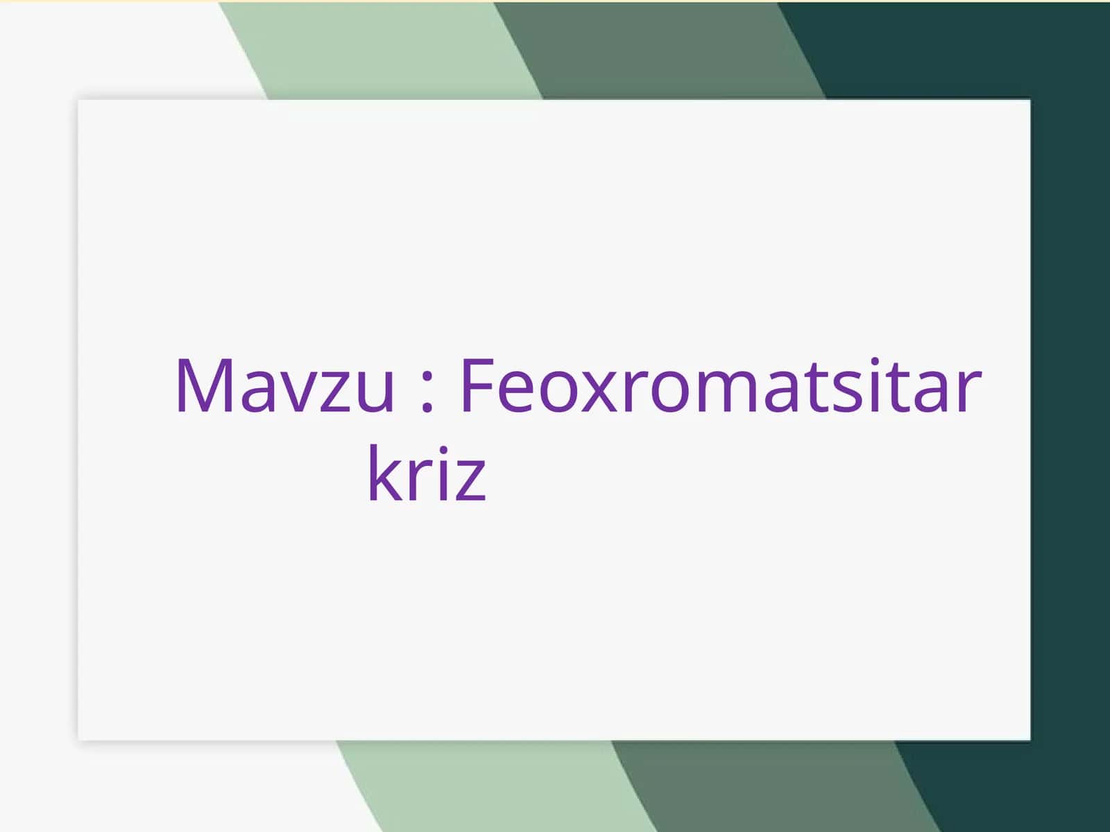 Feoxromatsita rkriz