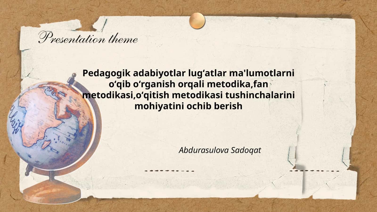 Pedagogik adabiyotlar lugʻatlar