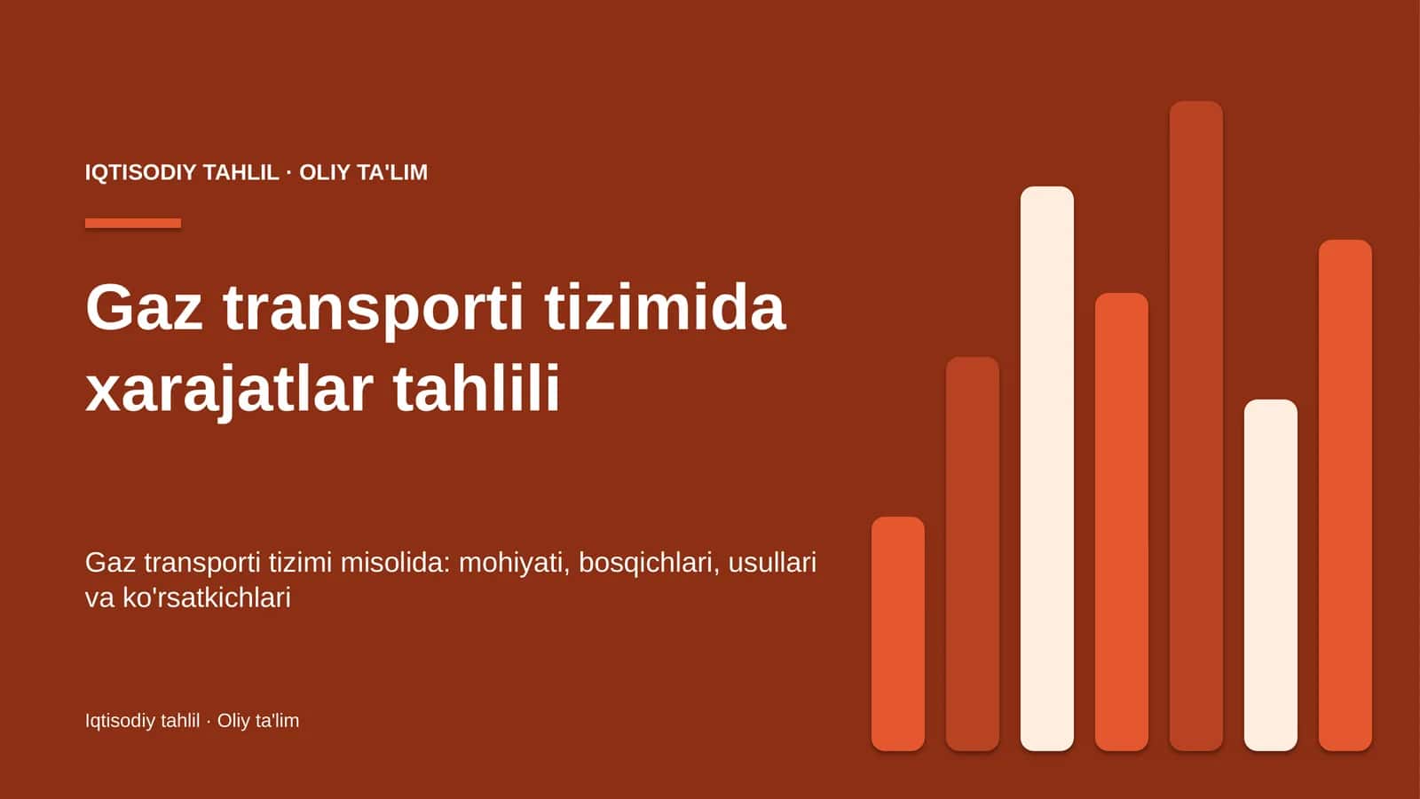 gaz transporti tizimida xarajatlar tahlili 4859
