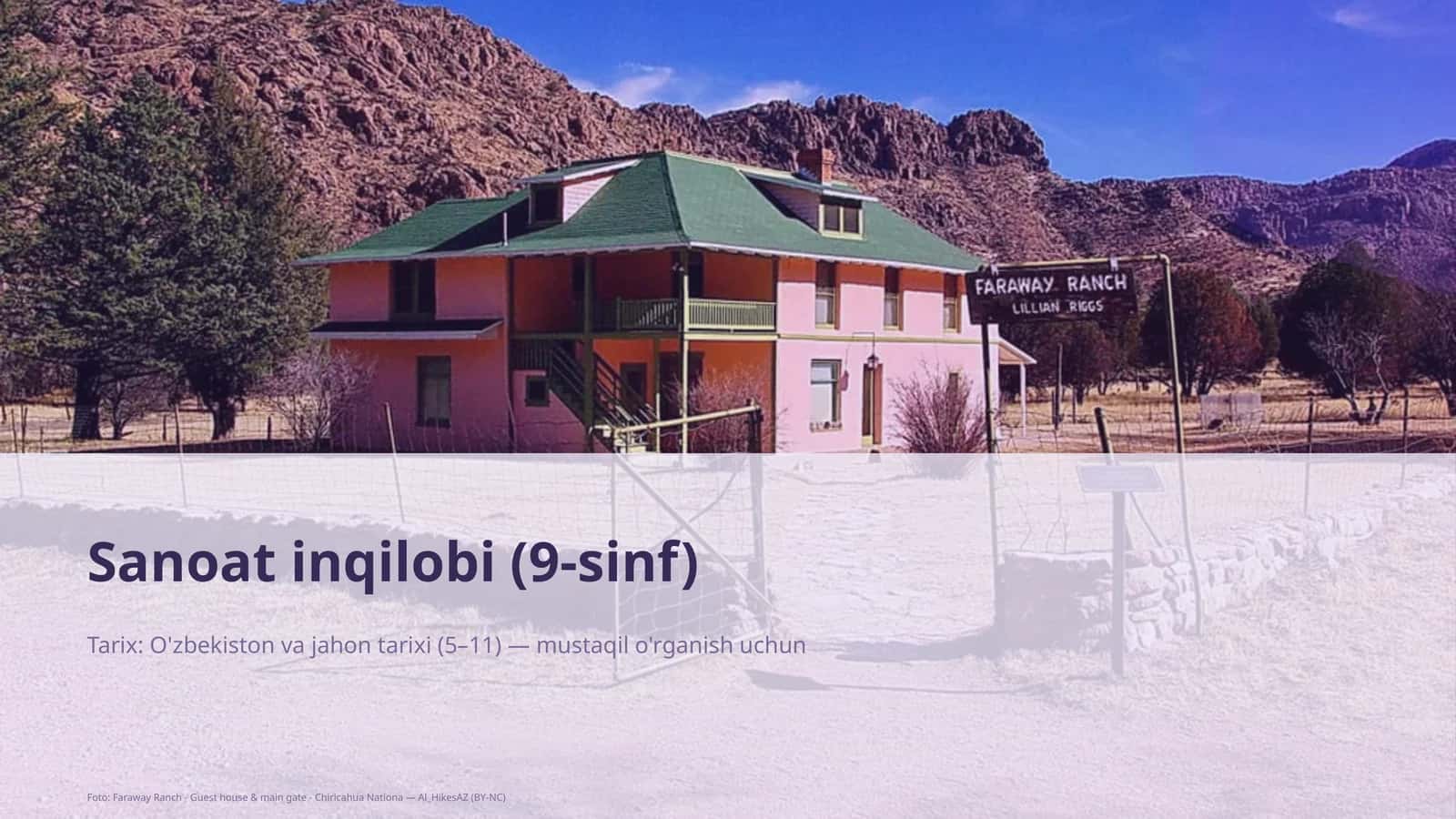 Sanoat inqilobi (9-sinf)