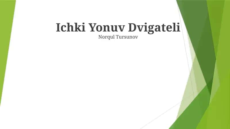 Ichki Yonuv Dvigateli
