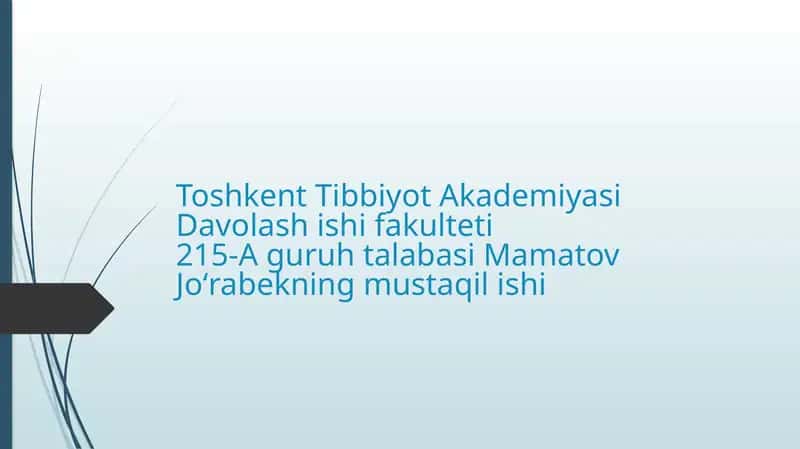 To’lqin Zarbi va Jabrlanish Zonalarini O’rgatish