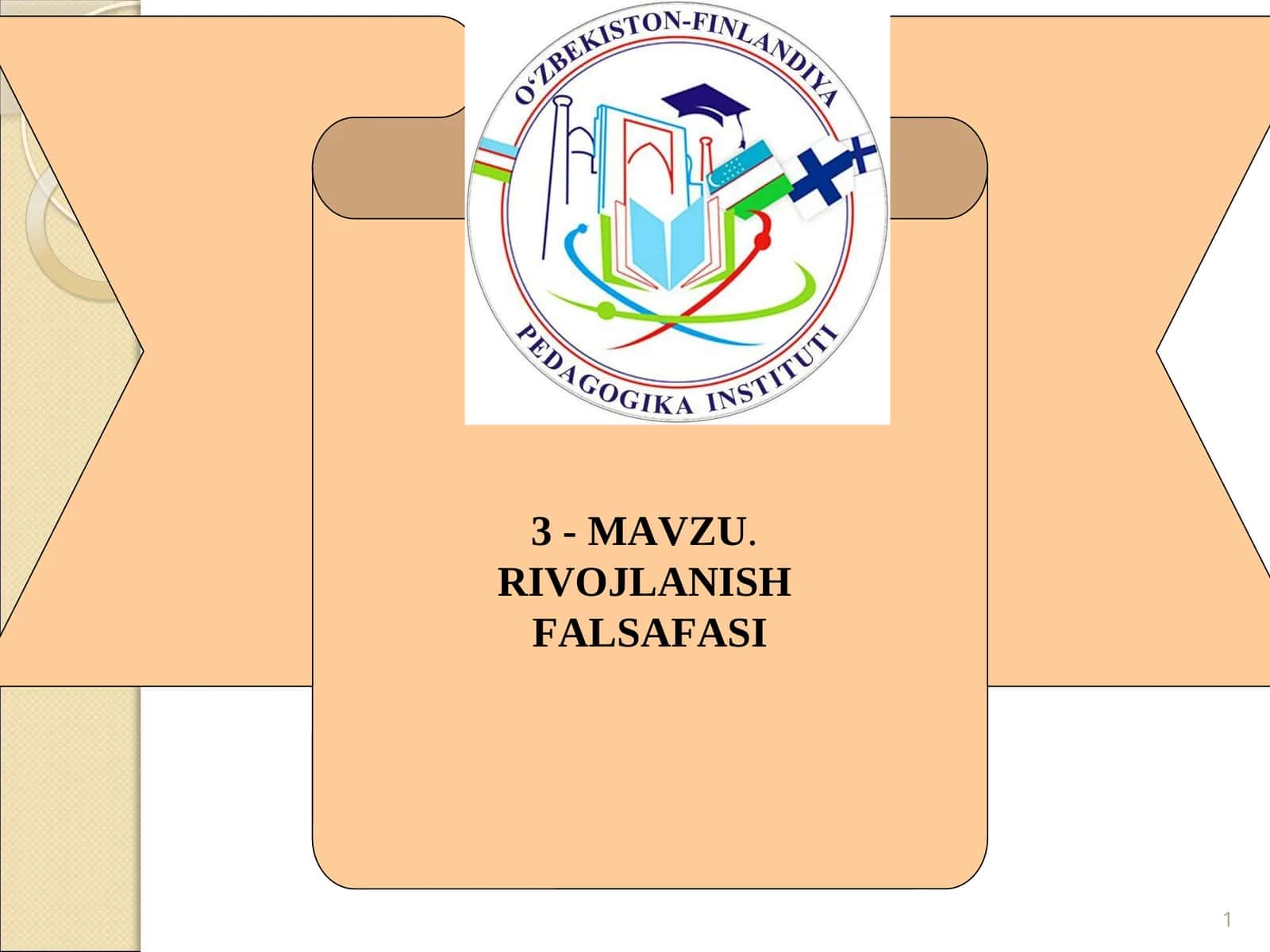 3-MАVZU. RIVОJLАNISH FАLSАFАSI