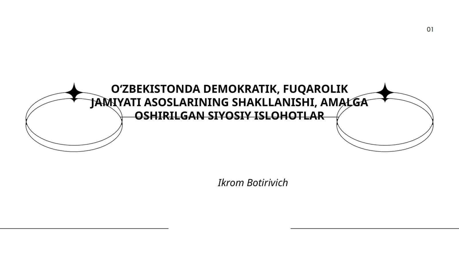O‘zbekistonda Demokratik, Fuqarolik Jamiyati Asoslari