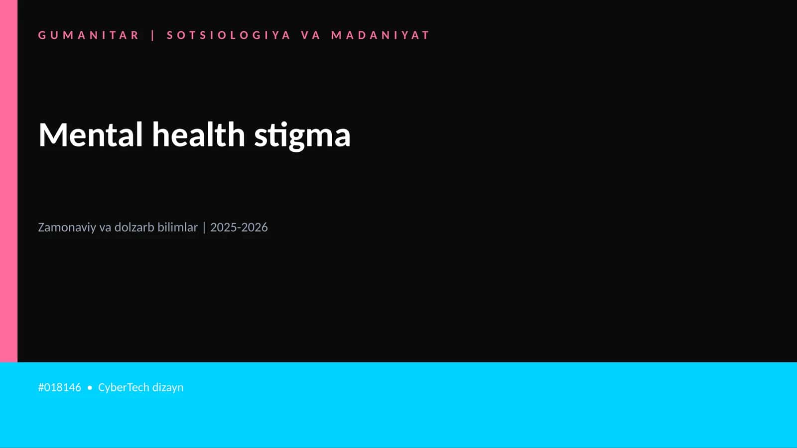 Mental health stigma
