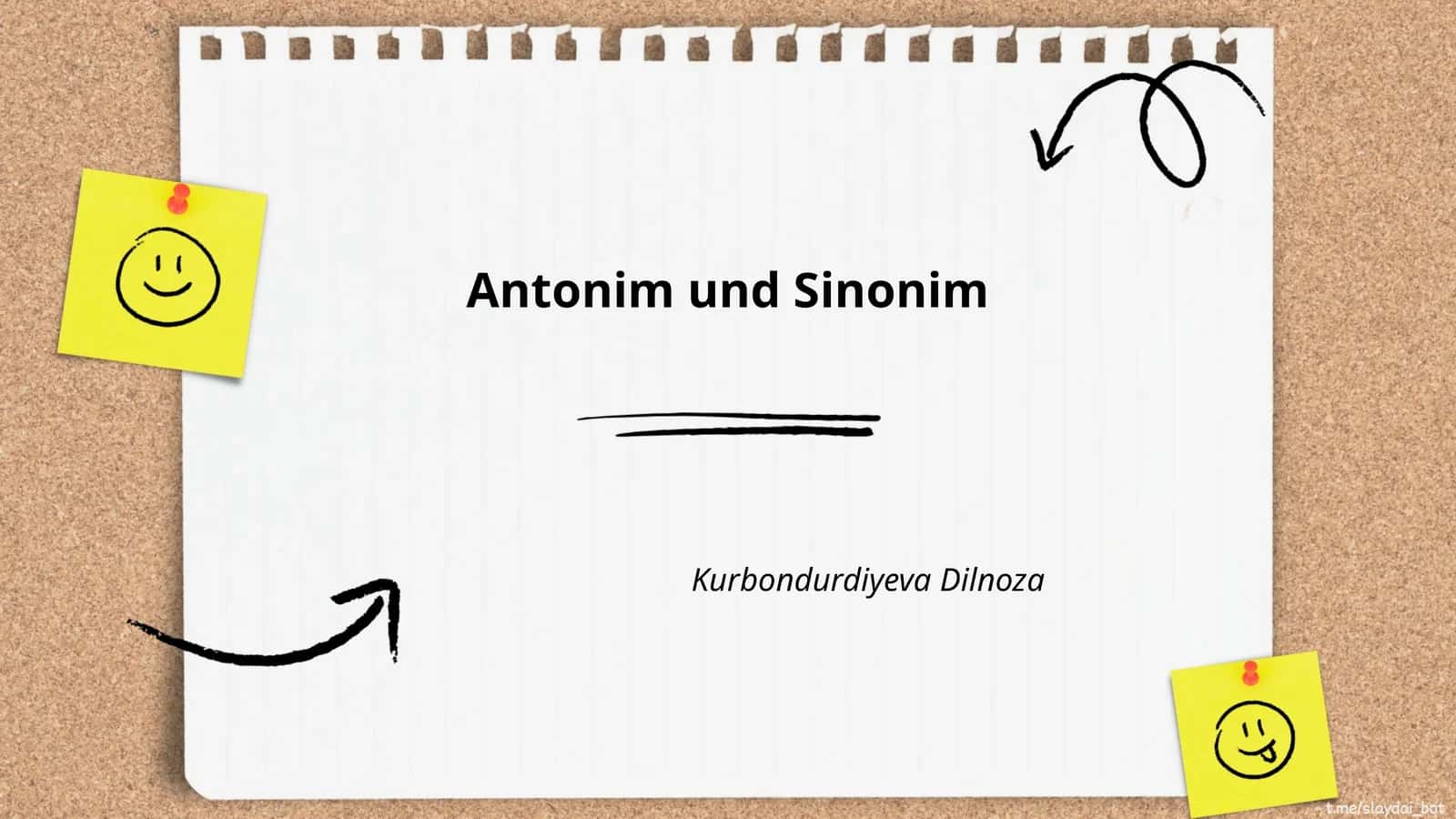 Antonim und Sinonim