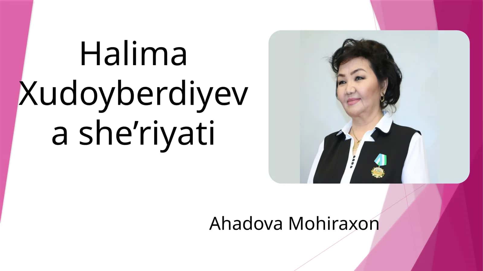Halima Xudoyberdiyeva she’riyati