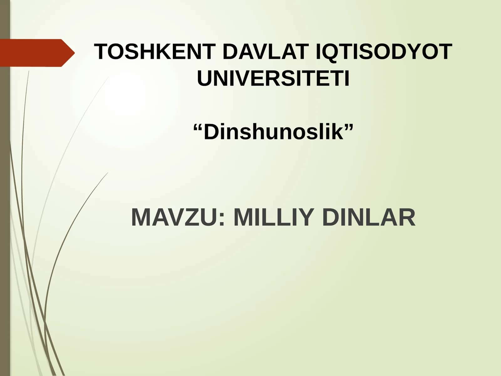 MILLIYDINLAR
