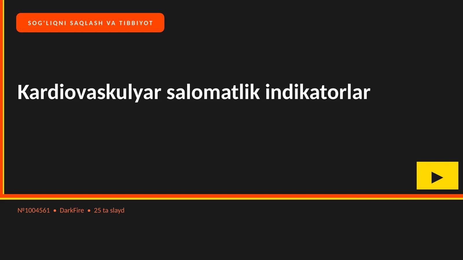 Kardiovaskulyar salomatlik indikatorlar