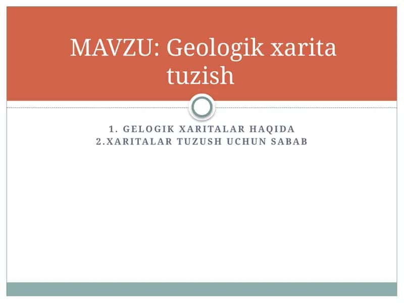 Geologik xaritalar