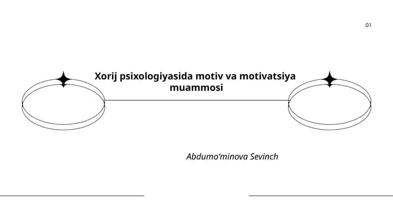 Xorij psixologiyasida motiv va motivatsiya muammosi