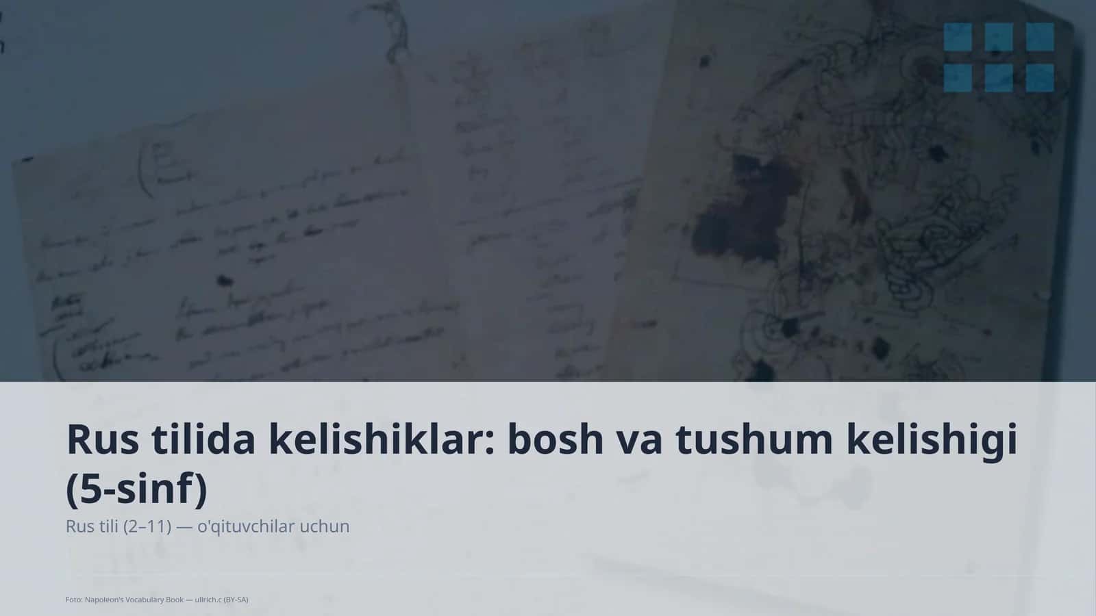Rus tilida kelishiklar: bosh va tushum kelishigi (5-sinf)