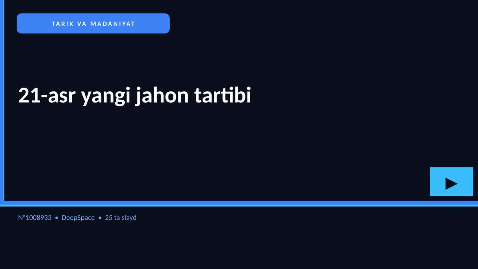 21-asr yangi jahon tartibi