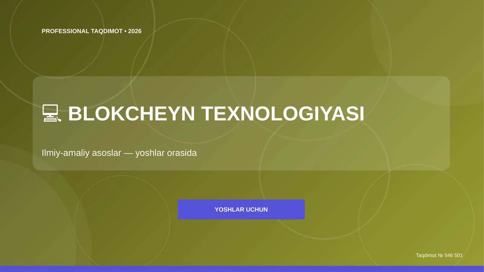BLOKCHEYN TEXNOLOGIYASI