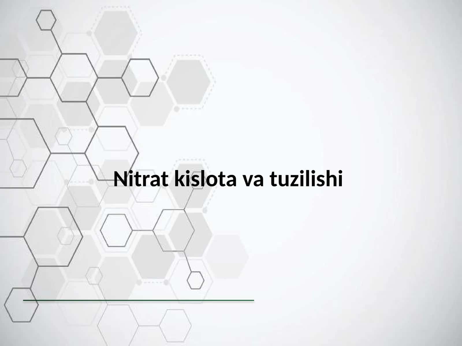 Nitratkislotavatuzilishi