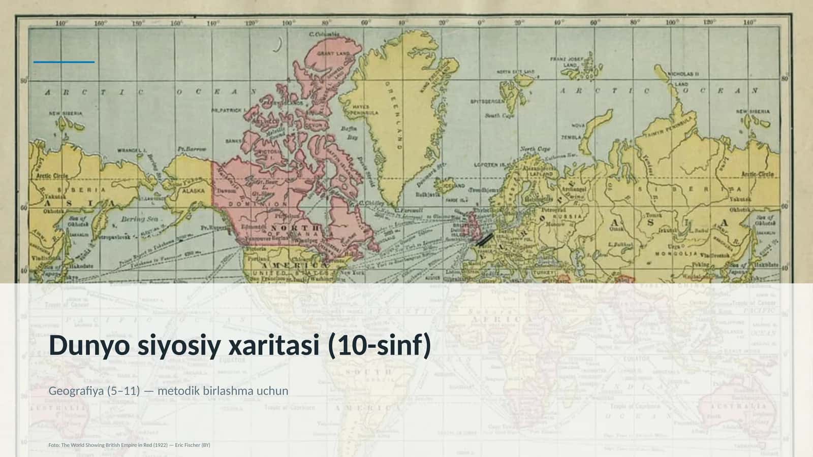 Dunyo siyosiy xaritasi (10-sinf)