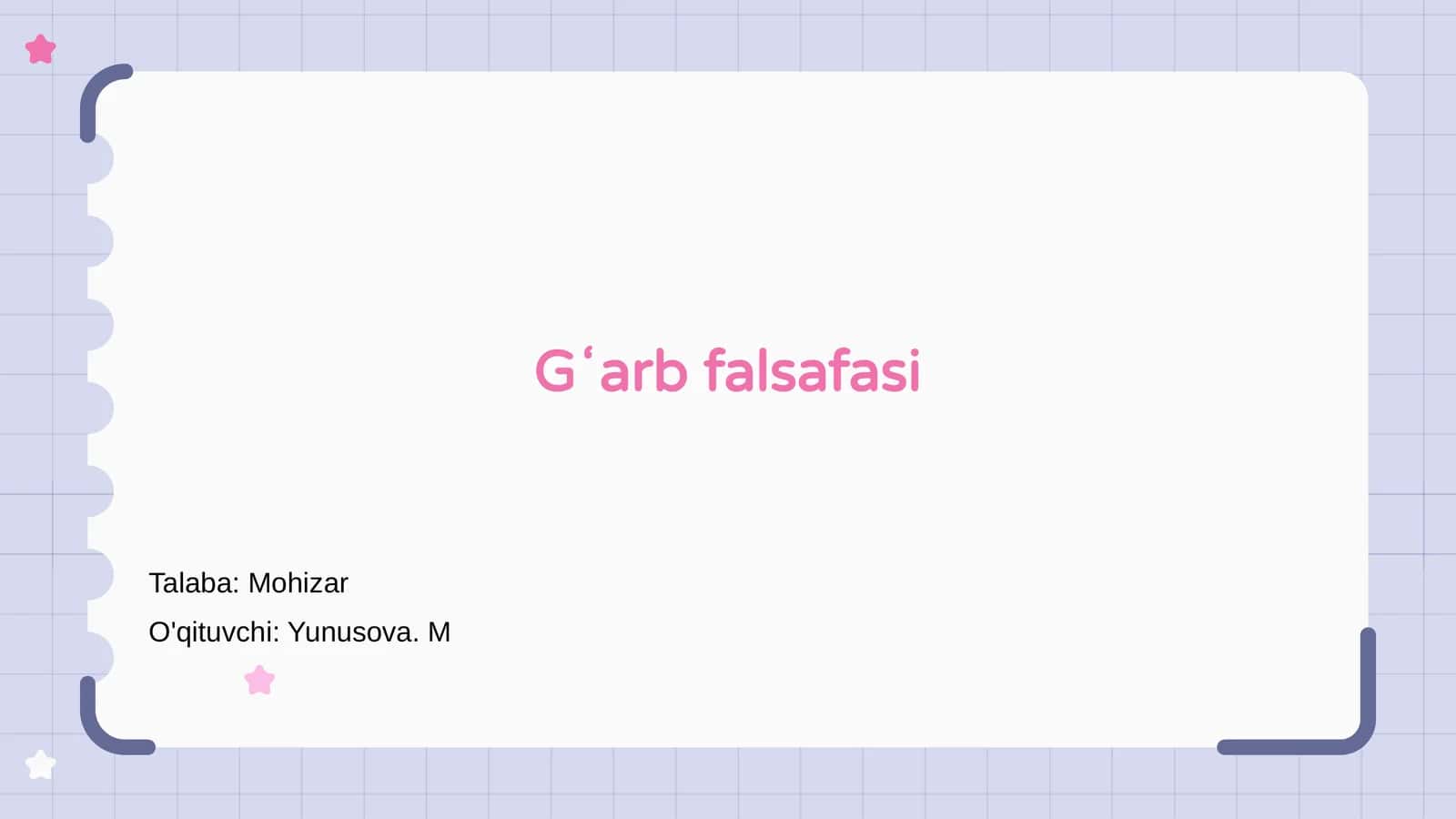 Gʻarb falsafasi