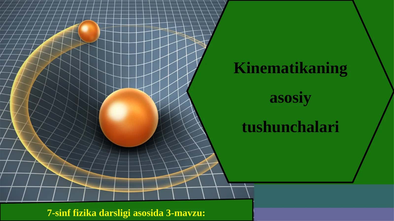 7-sinf Fizika fanidan Kinematikaning asosiy tushunchalari dars ishlanma