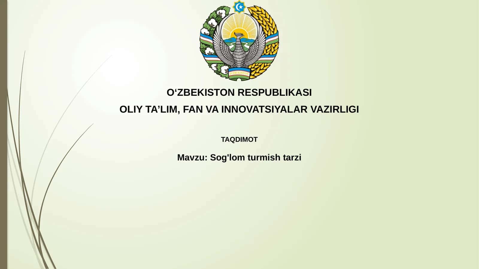 Sog'lom ovqatlanish