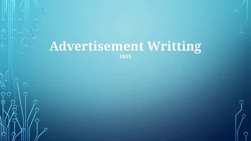 Advertisement Writting