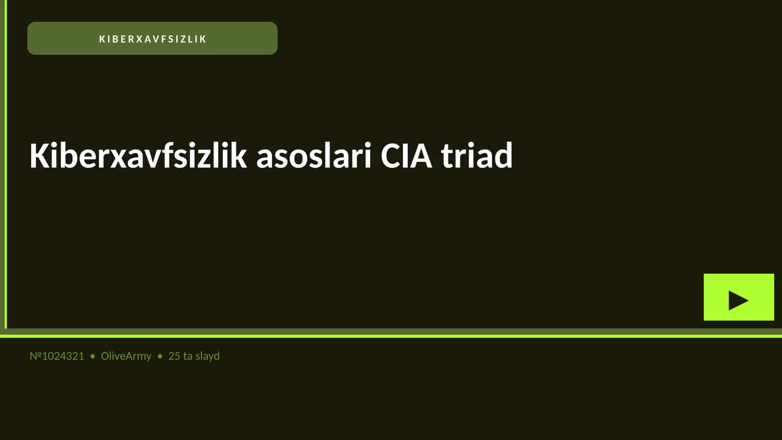 KIBERXAVFSIZLIK