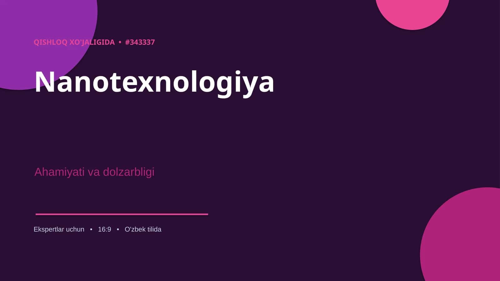 QISHLOQ XO'JALIGIDA