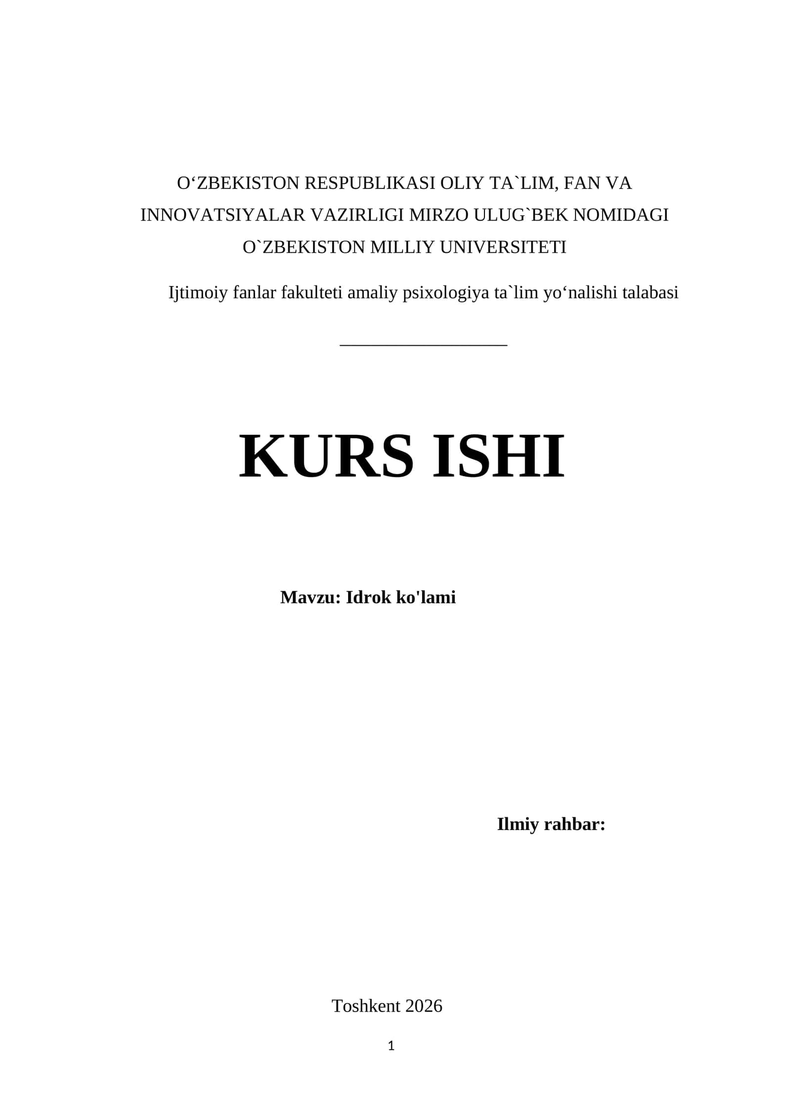 Idrok ko'lami