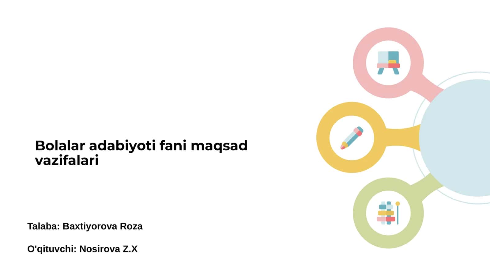 Bolalar adabiyoti fani maqsad vazifalari