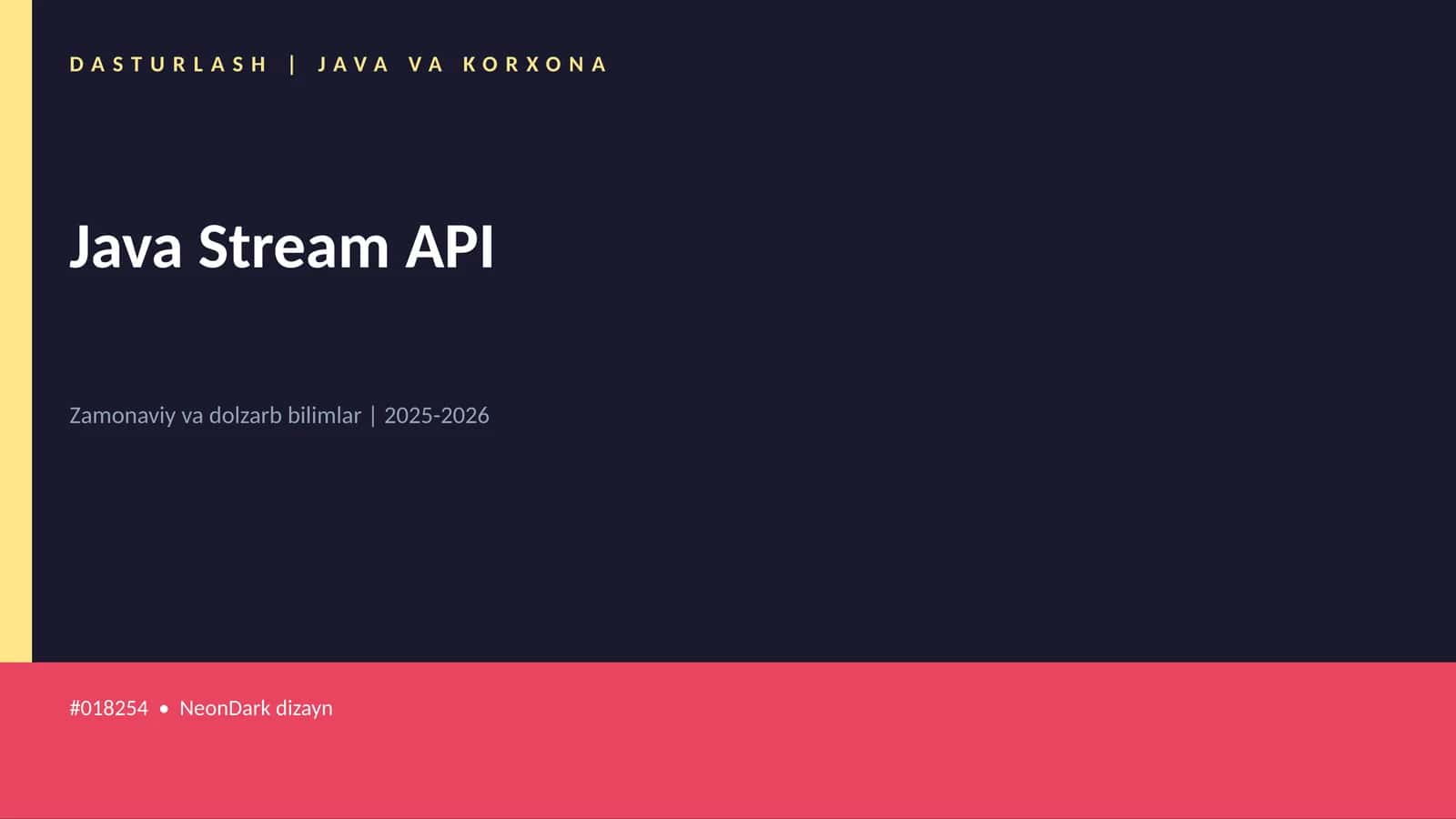 Java Stream API