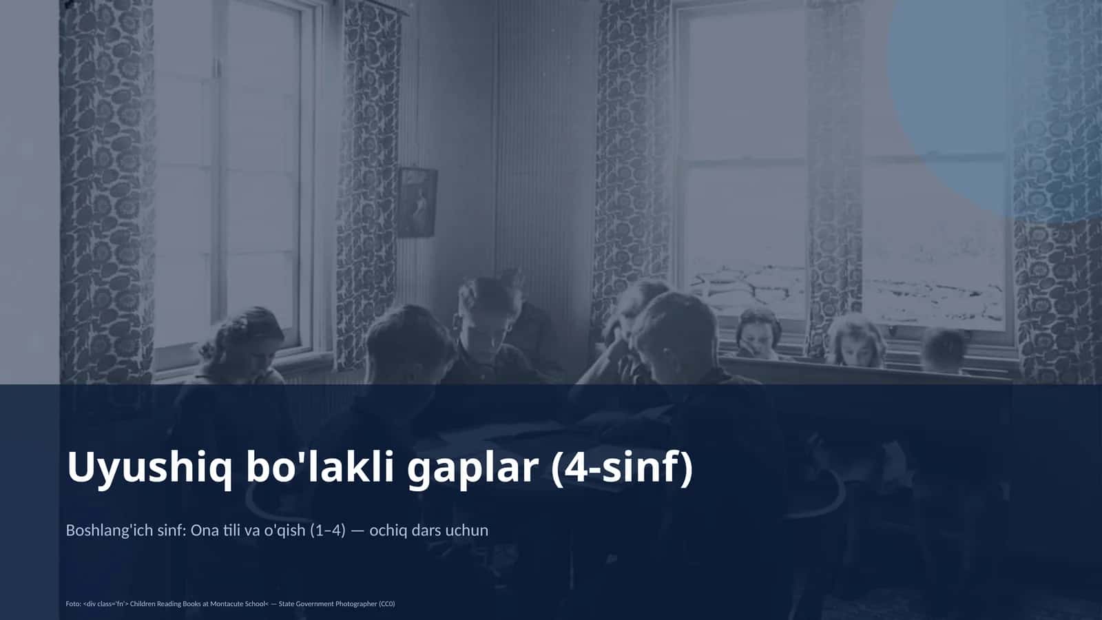 Uyushiq bo'lakli gaplar (4-sinf)