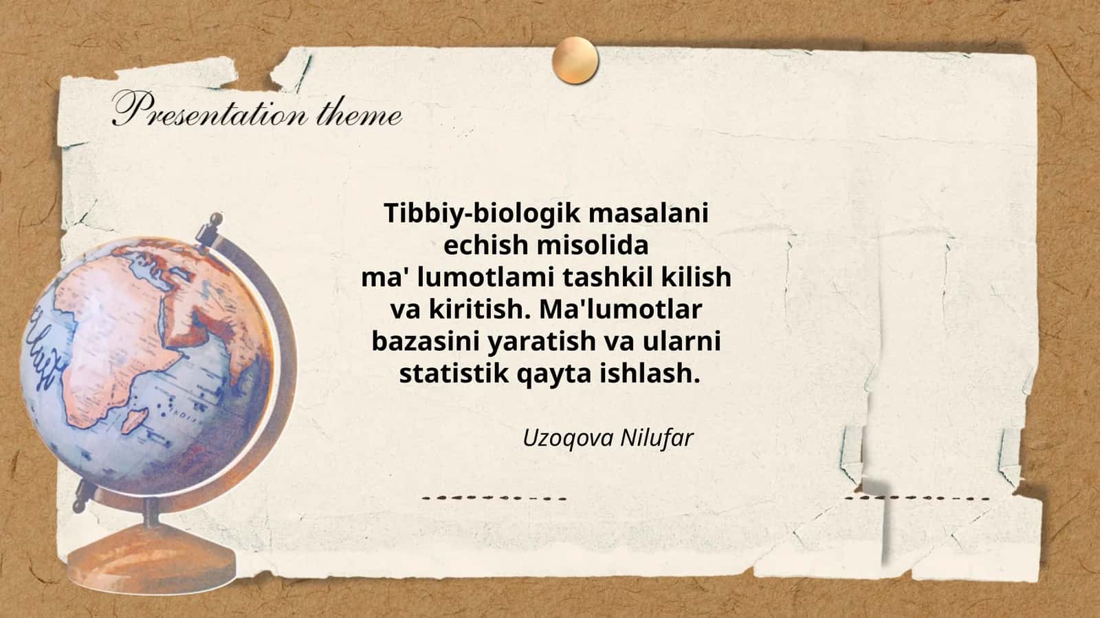 Tibbiy-biologik masalani