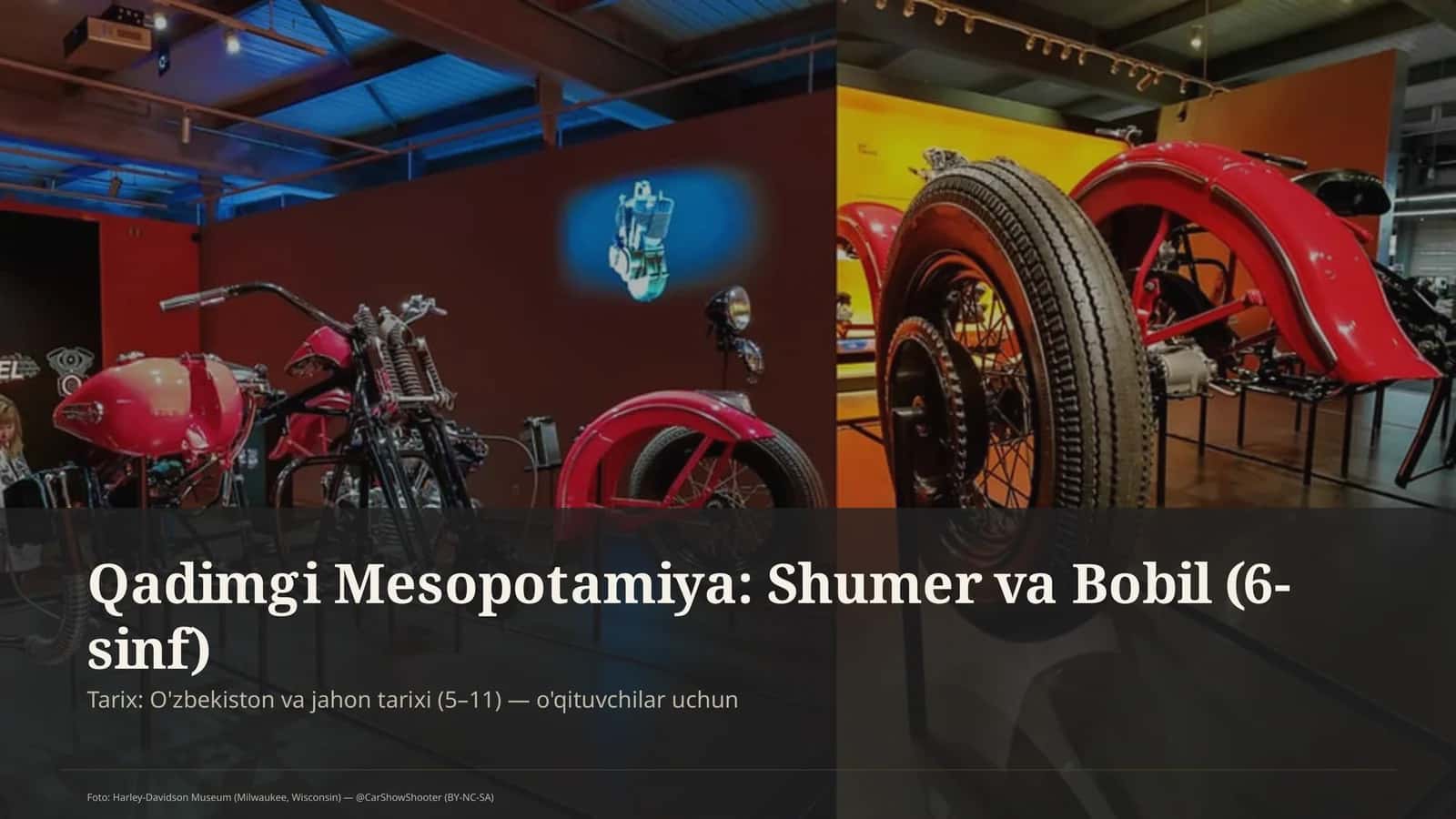 Qadimgi Mesopotamiya: Shumer va Bobil (6-sinf)