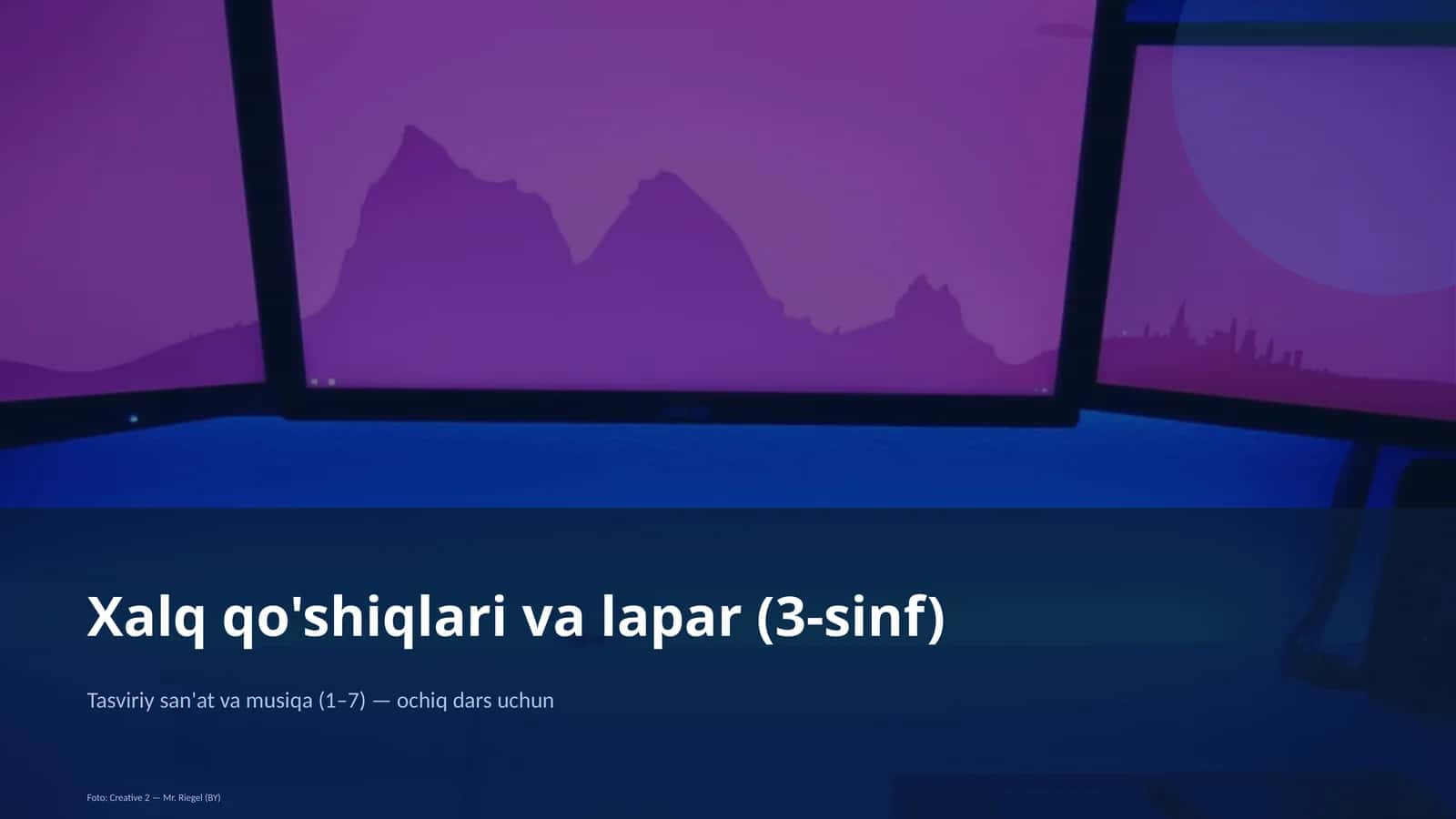 Xalq qo'shiqlari va lapar (3-sinf)