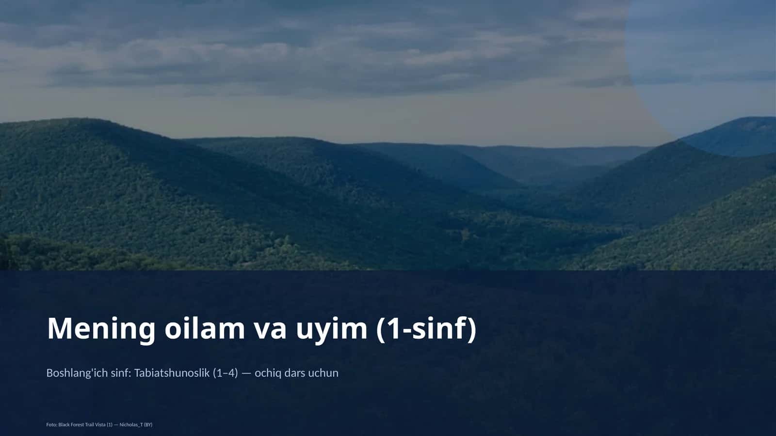 Mening oilam va uyim (1-sinf)