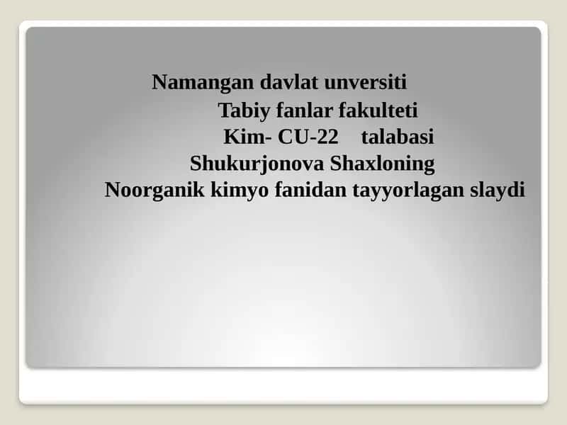 GIDROLIZ TURLARI. GIDROLIZLANISH KONSTANTASI.GIDROLIZLANISH DARAJASI