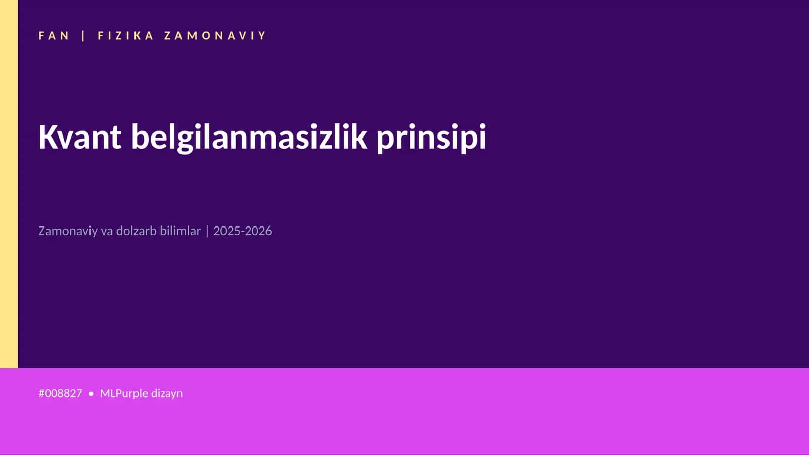 Kvant belgilanmasizlik prinsipi